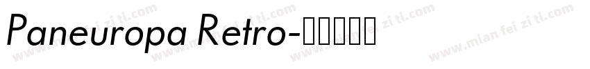 Paneuropa Retro字体转换